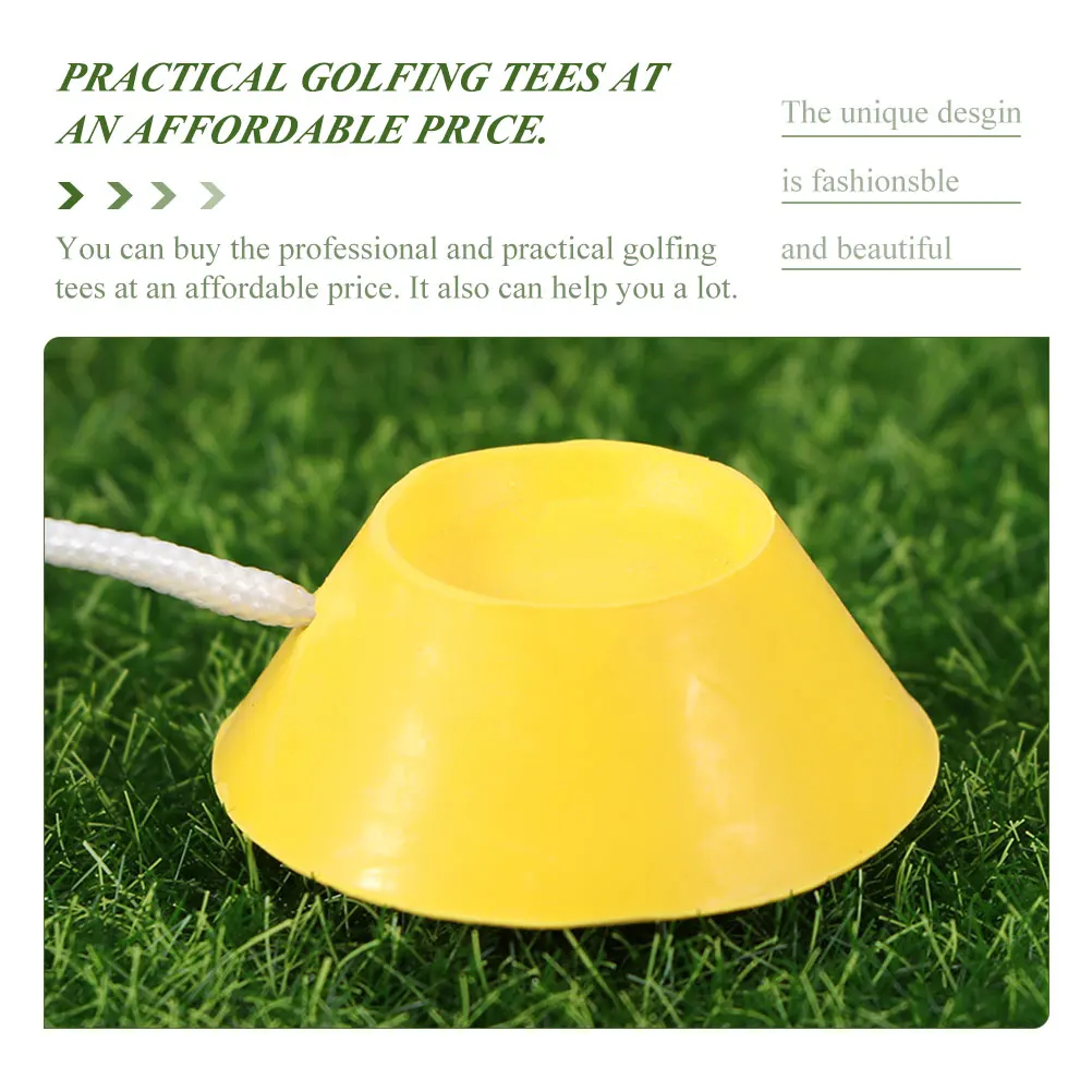 

16 Pcs Golf Ball Tees Rubber 11mm Yellow 16mm Blue 22mm Red 36mm Yellow Durable Practice Accessories