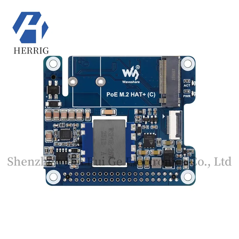 MicroSnow Raspberry Pi 5 Expansion Board PCIe to M.2 with PoE, Supports NVMe Protocol, M.2 Interface Hard Drive