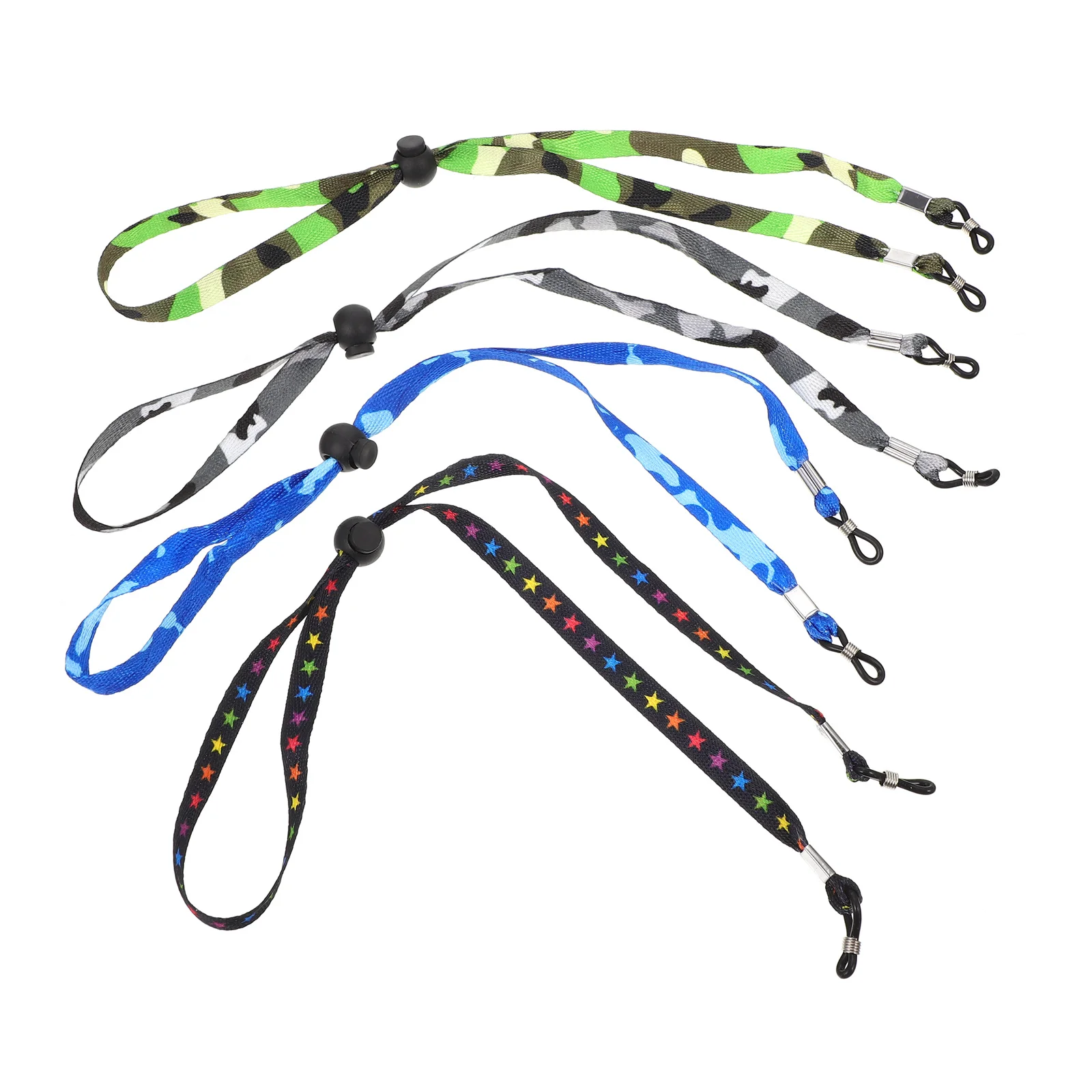 

4Pcs Polyester Glasses Rope Adjustable Anti-Lost Sunglasses Strap Eyeglass Holder Eyewear Fixing Accessories Durable