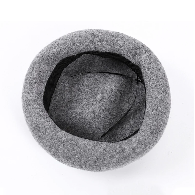 Fashion Wool Baby Hat for Girls Candy Color Elastic Infant Baby Beret Hat Kids Caps for Girls 1-4 Years 1 PC