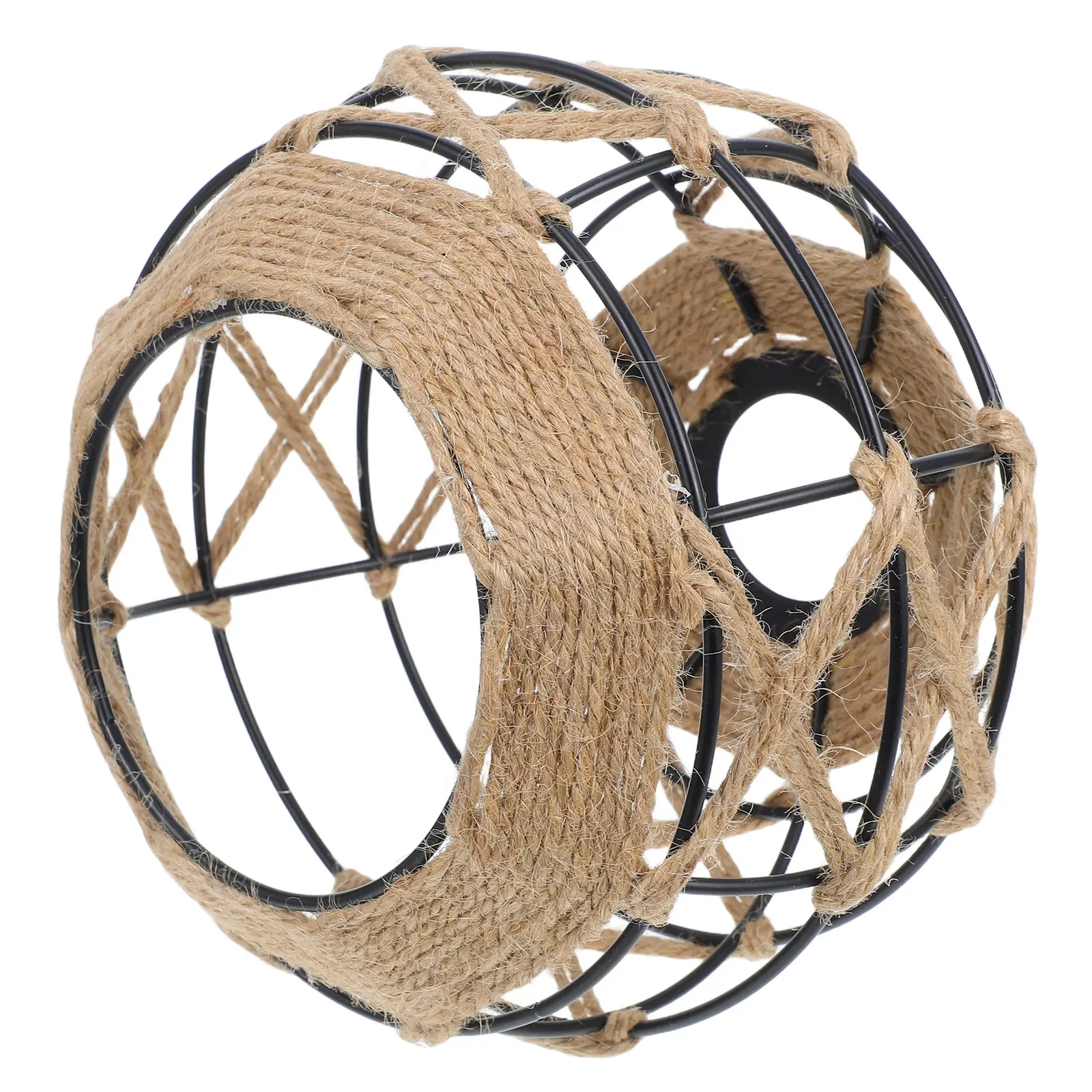 

Industrial Iron Lampshade 42Mm Vintage Pendant Light Retro Rattan Rustic Chandelier Cover for Home Cafe Dining Room Decorative