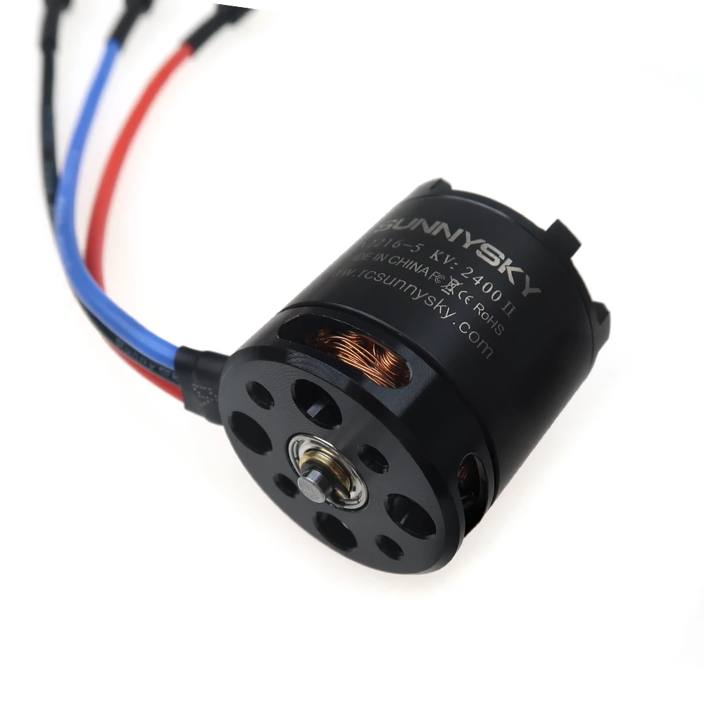 SUNNYSKY X2216 Series Brushless Motor (Flat Shaft /Rear Output Shaft ) 880KV/1100KV/1250KV/1400KV/2400KV for RC Fixed-Wing Drone