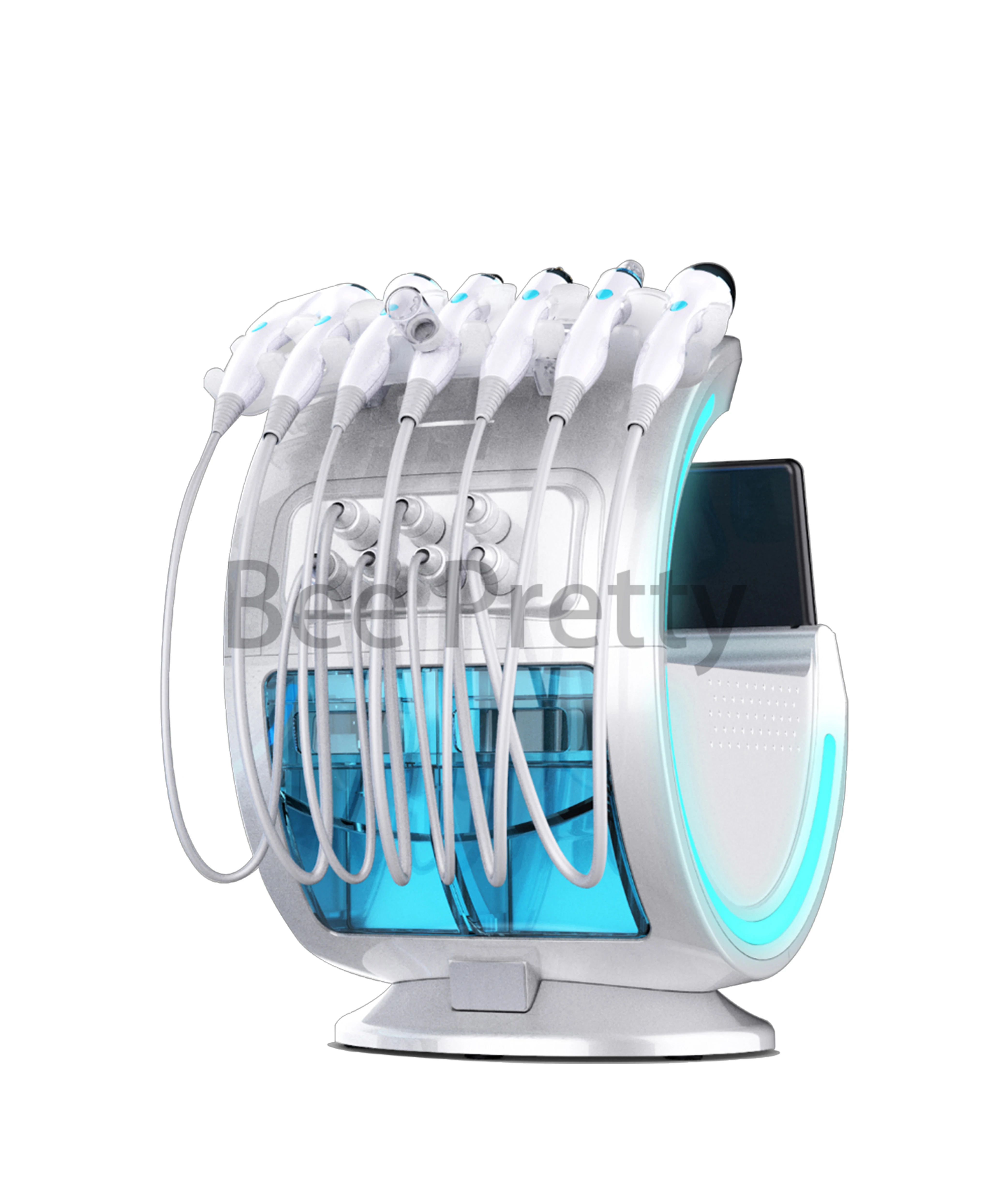 Trending products New Style 7 in 1 Face Watering Machine Dermabrasion Beauty Oxygen Facial Machine Portable oxygen jet For Salon