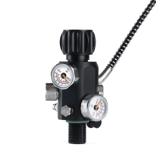 Imagen 2 del producto Válvula de carga de tanque HPA de rosca M18 x 1,5, con salida regulada, reductor de presión, estación de llenado HP, adaptador de recarga de cilindro de aire