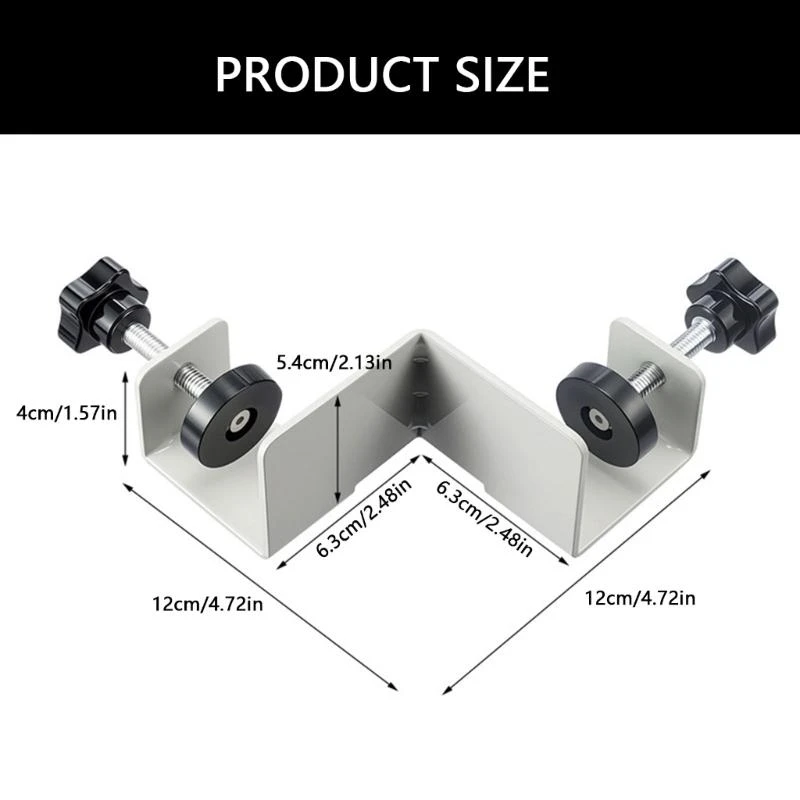 헤비 듀티 퀵 턱 90도 코너 클램프 캐비닛 서랍 설치 클램프 .Y1QB