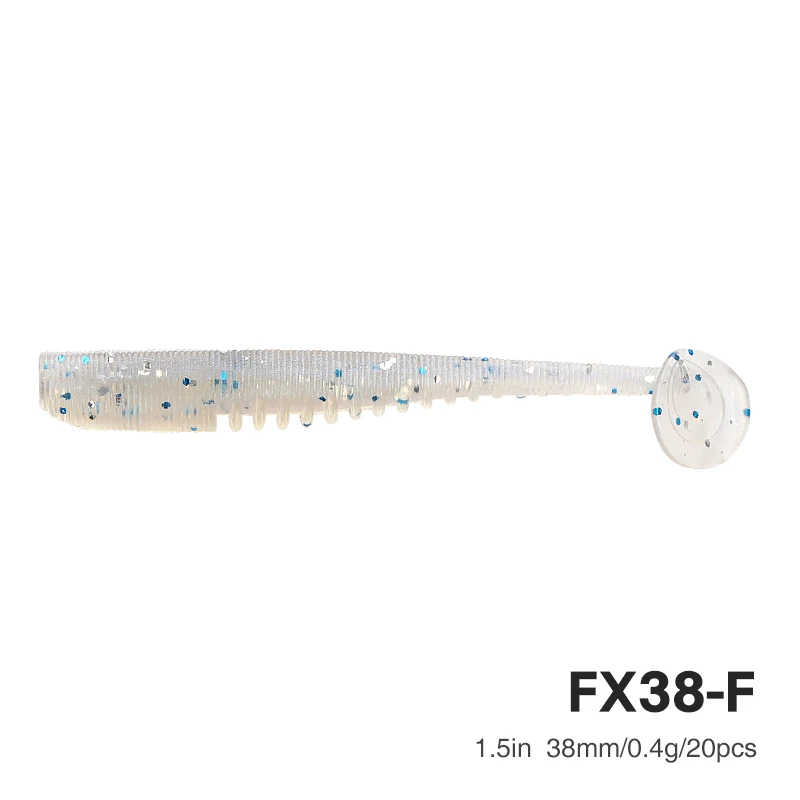 rumiyu TSURINOYA 38mm 0.4g Yumuşak Balıkçılık Cazibesi FLEX T Kuyruk