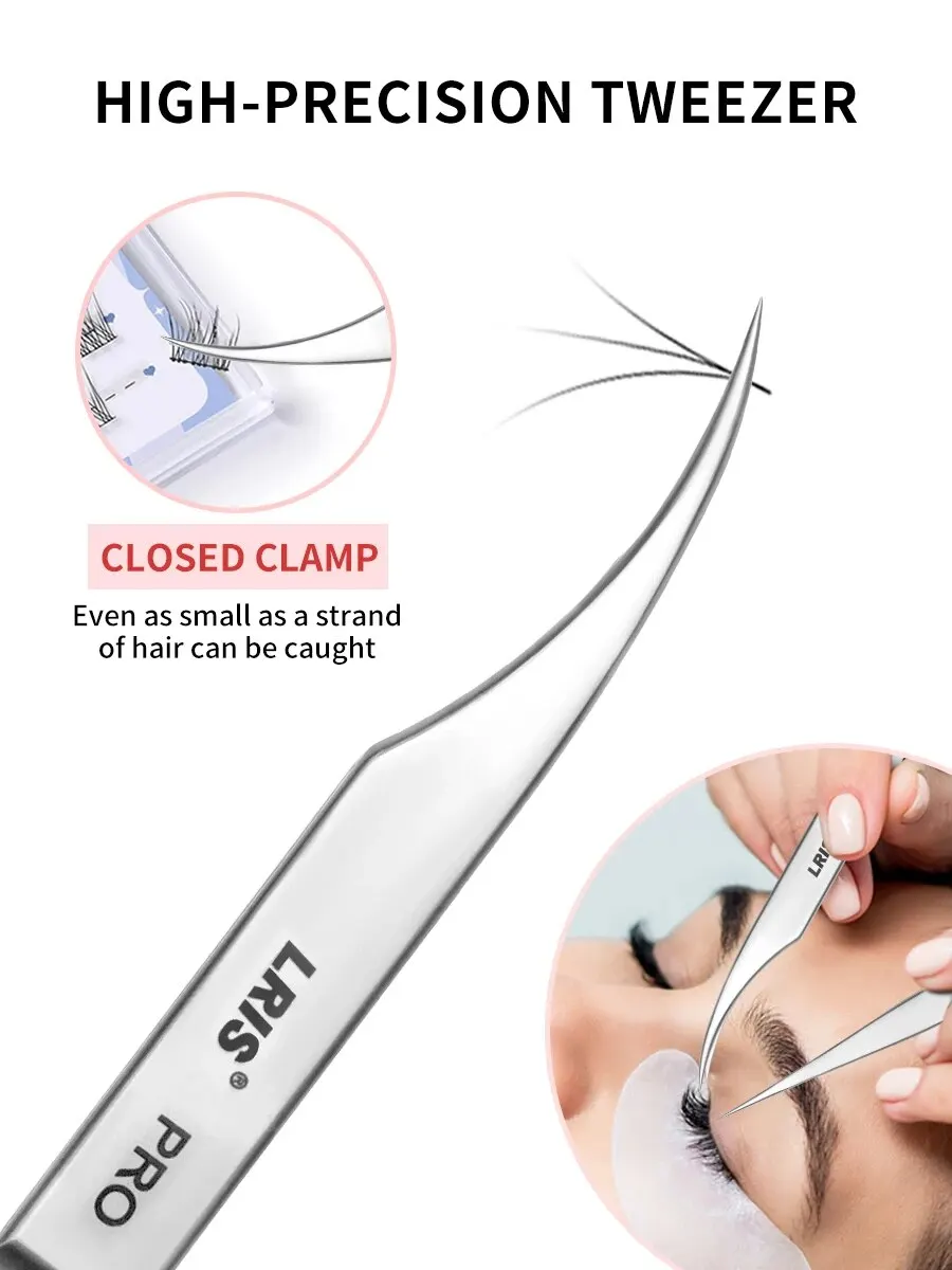 Grafting Eyelash Tweezers Beauty Eyelash ProfessionalWith High Precision Clip Kind Of Universal Eyelash Clip Dolphin Clip Flowe