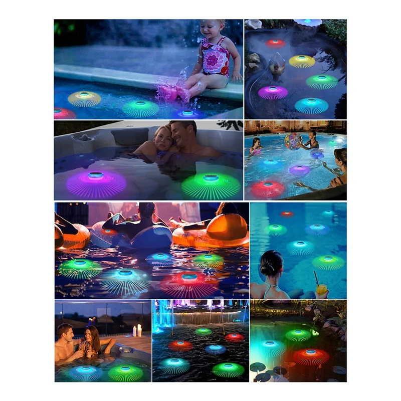 1 Piece Waterproof RGB Color Changing Pool Lights Pool Accessories For Pool,Pond,Spa,Hot Tub