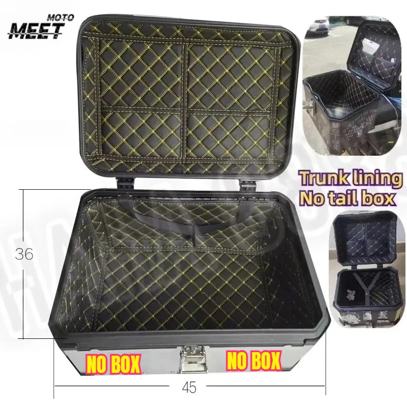 Universal Square Box Motorcycle Trunk Liner Electric Vehicle Tailbox Detachable Cushion Inner Liner For 28L 36L 40L 43L 55L 65L