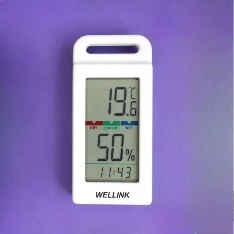 Mini Thermometer Outdoor Temperature and Humidity Meter Camping Mountaineering Vehicle Sensor LCD Indoor Temperature Tool