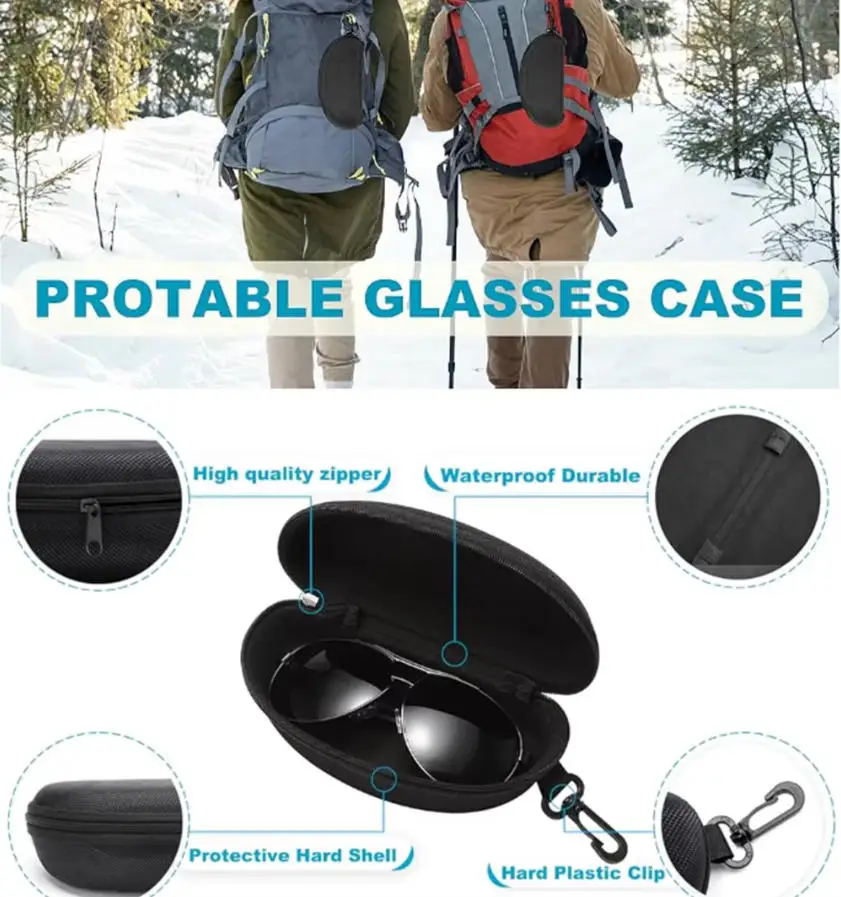 1PC Portable EVA Eyeglasses Case Hard Shell Sunglasses Box Anti