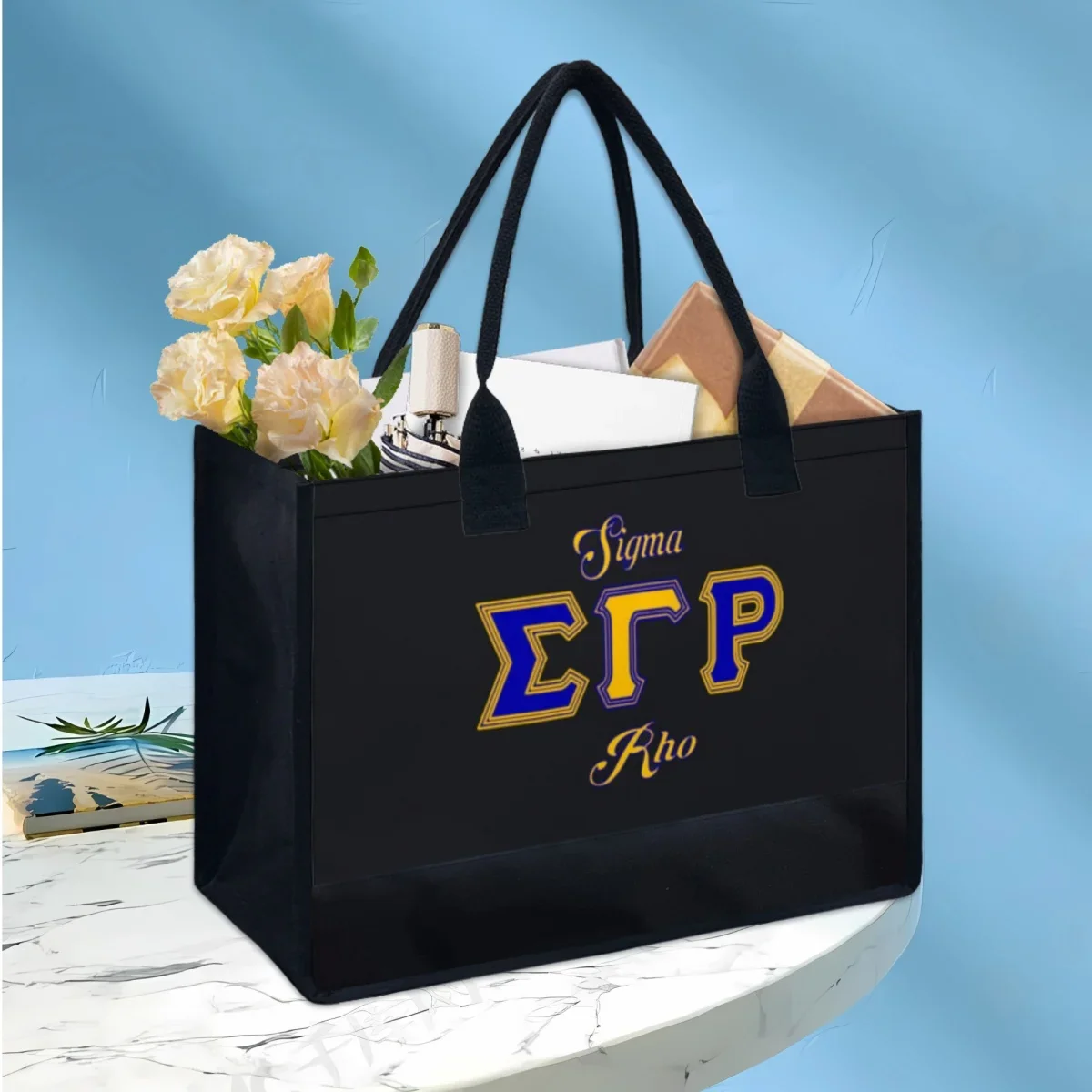 Commuter Travel Casual Canvas Bag Sigma Gamma Rho Designer Printed Retro Totes Girls Makeup Storage OUtdoor Shoulder HandBags