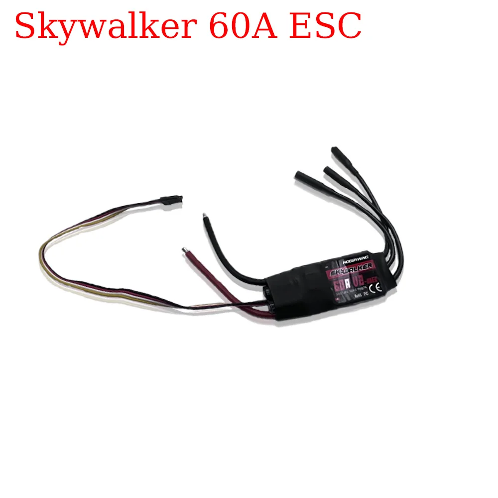 A Hobbywing Skywalker 40A 50A 60A 80A 15A 20A 30A ESC Speed Controller For RC Airplanes Helicopter Quadcopter