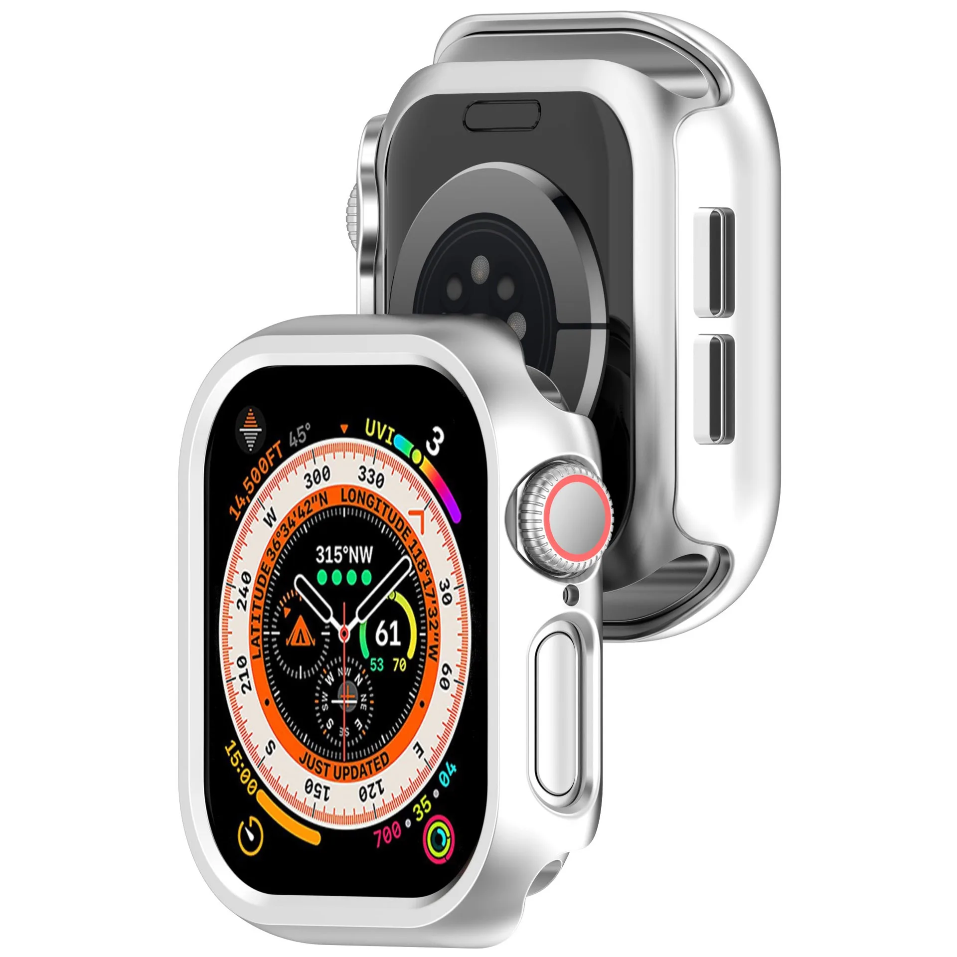 PC Half cladding shell For Apple Watch Series 10 Protective case for apple watch 10 Screen protector Smart watches accessories