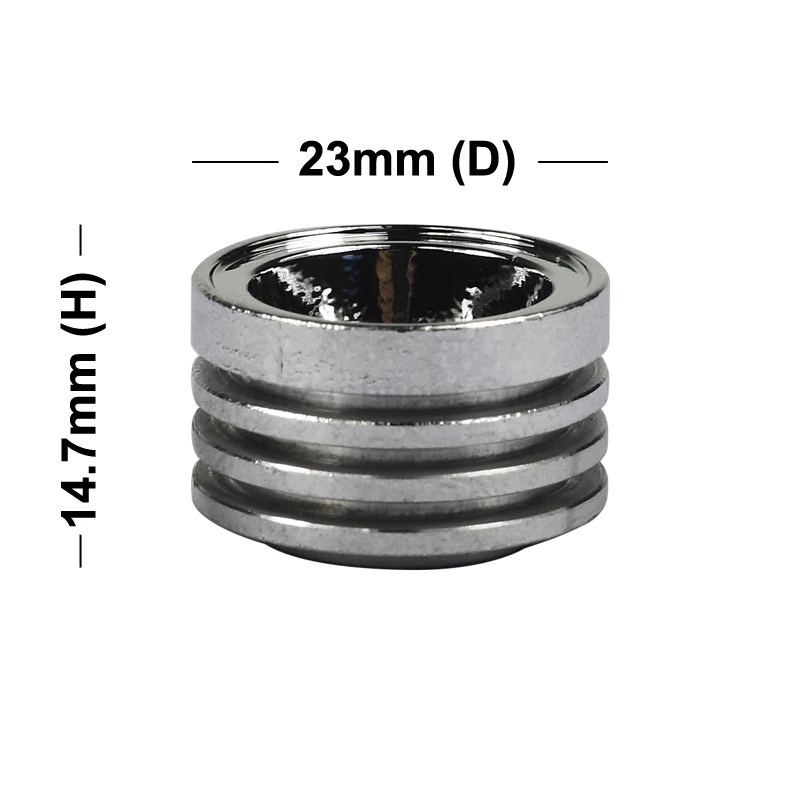 23mm (D) x 14.7mm (H) OP Aluminum Reflector Flashlight DiY Lamp Cup