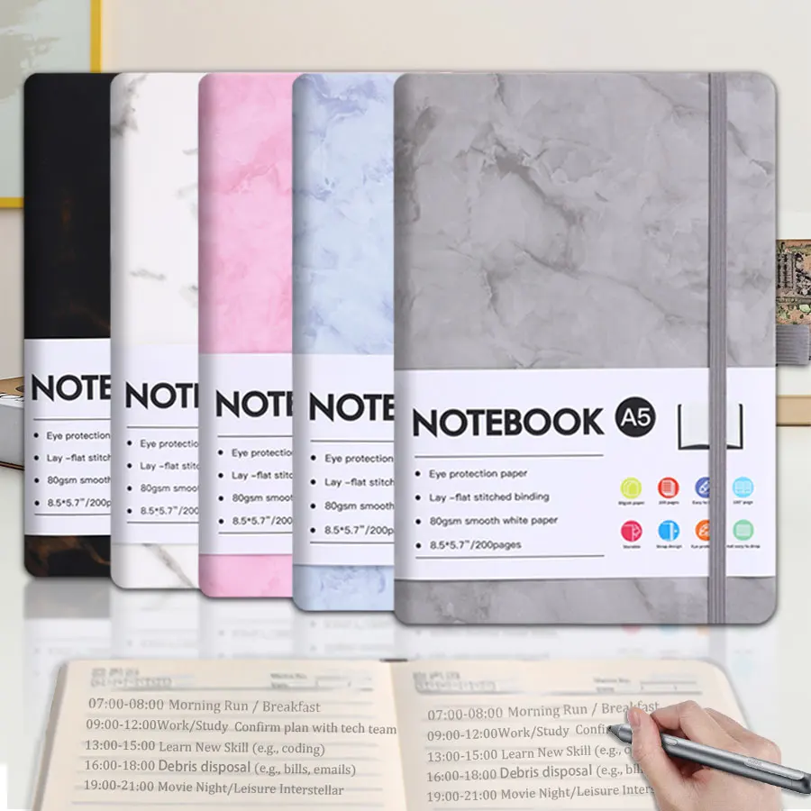 Paper Notebook Professional Style A5 Size Notebook with Thickened Paper for Office Compact Lightweight Planner for Sellers