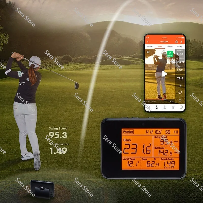 Distance Meter Golf Swing Analysis and Storage Bag