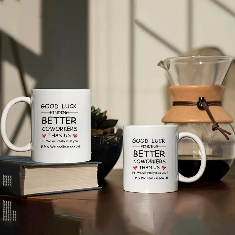 Cross-border trends Good Luck finding BETTRE heat transfer ceramic mug coffee tea cup