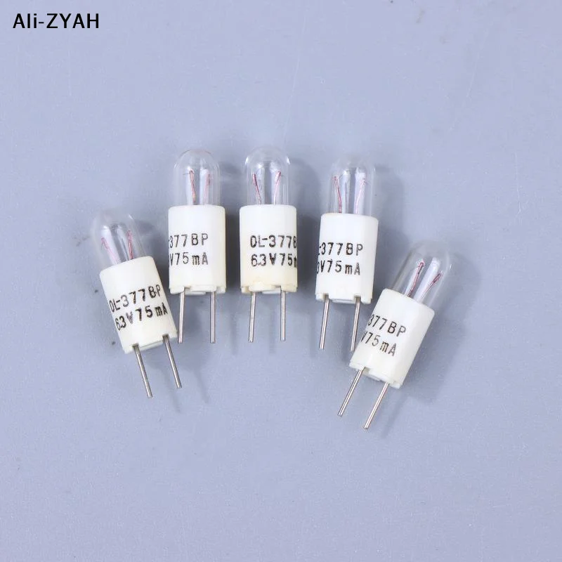 【MA8】5/10pcs 6.3V 75mA Incandescent Bi-Pin Style Indicator Bulbs For SELECTOR PHONO Marantz Many Vintage Hi-fi Stereo Receivers