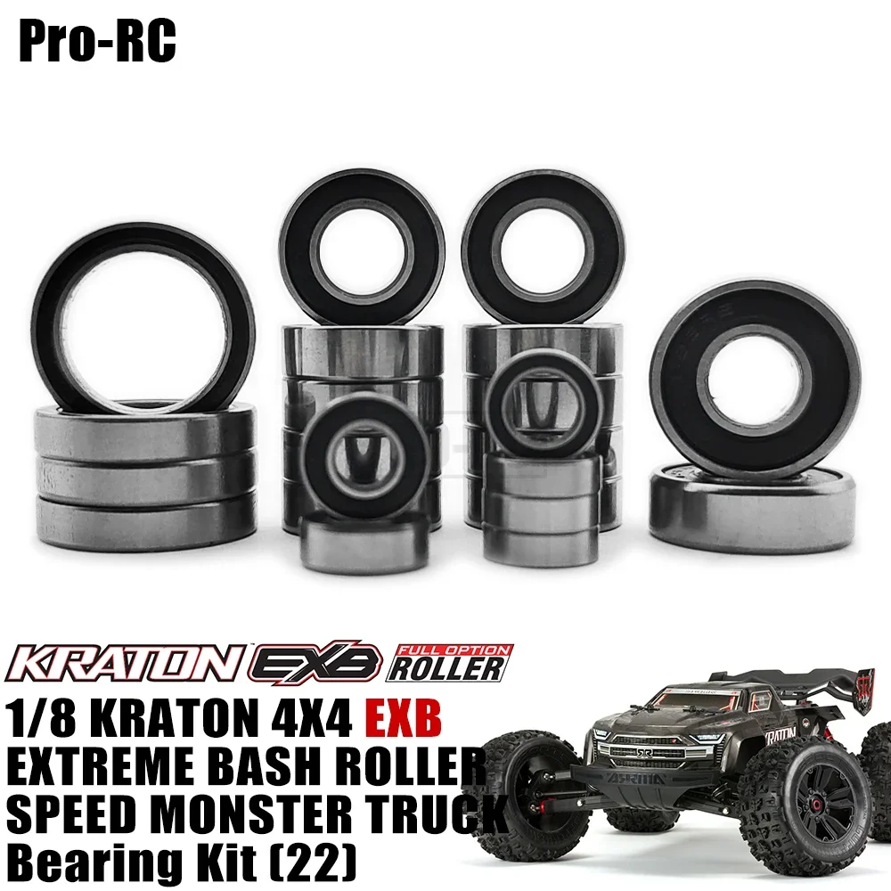

For Arrma 1/8 Kraton EXB Extreme Bash Sealed Bearing Kit 22Pcs