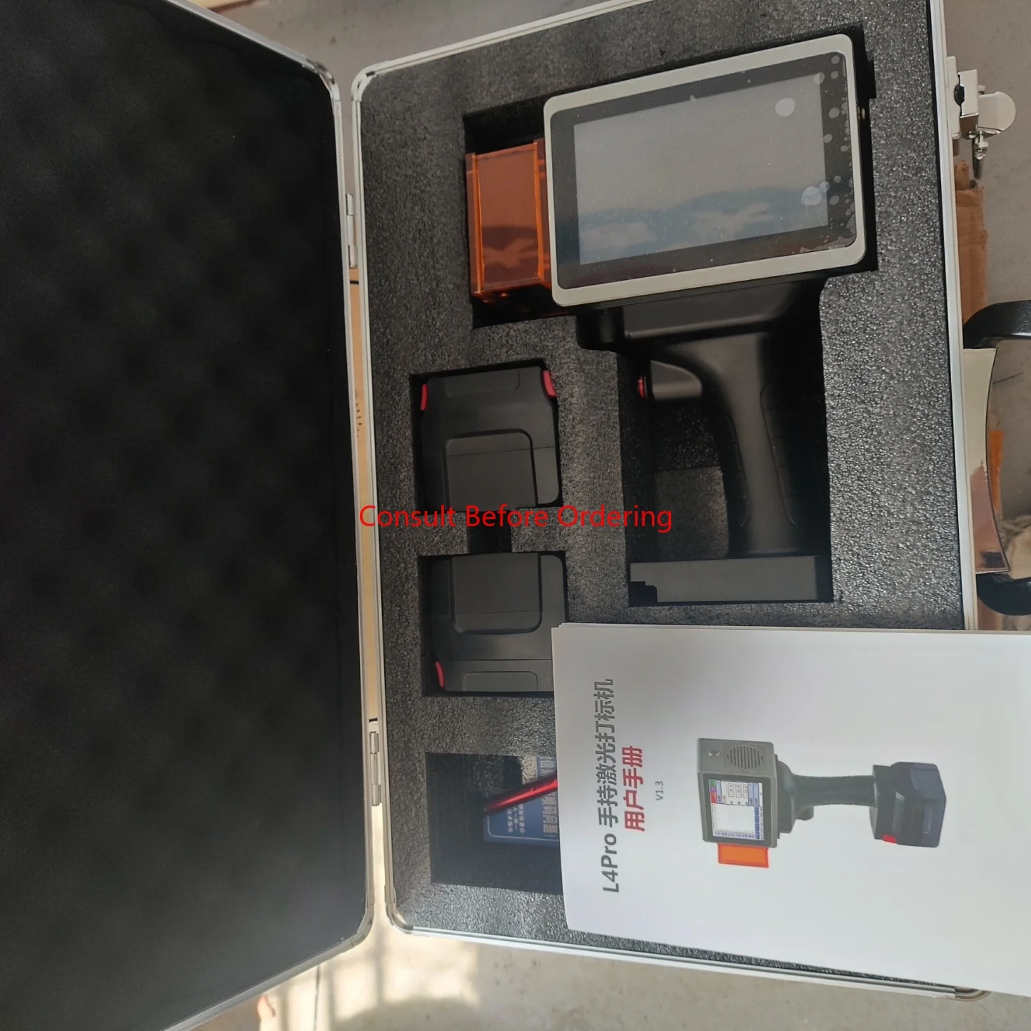 L4 PRO Macchina per marcatura di fibre portatile Macchina per marcatura portatile Data di scadenza Mini stampante per logo