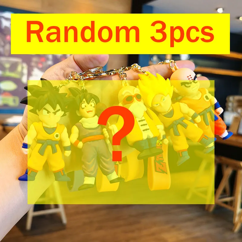 Anime Dragon Ball SonGoku Schlüsselanhänger Schmuck Son Goku Vegeta Piccolo Actionfiguren zur Taschendekoration