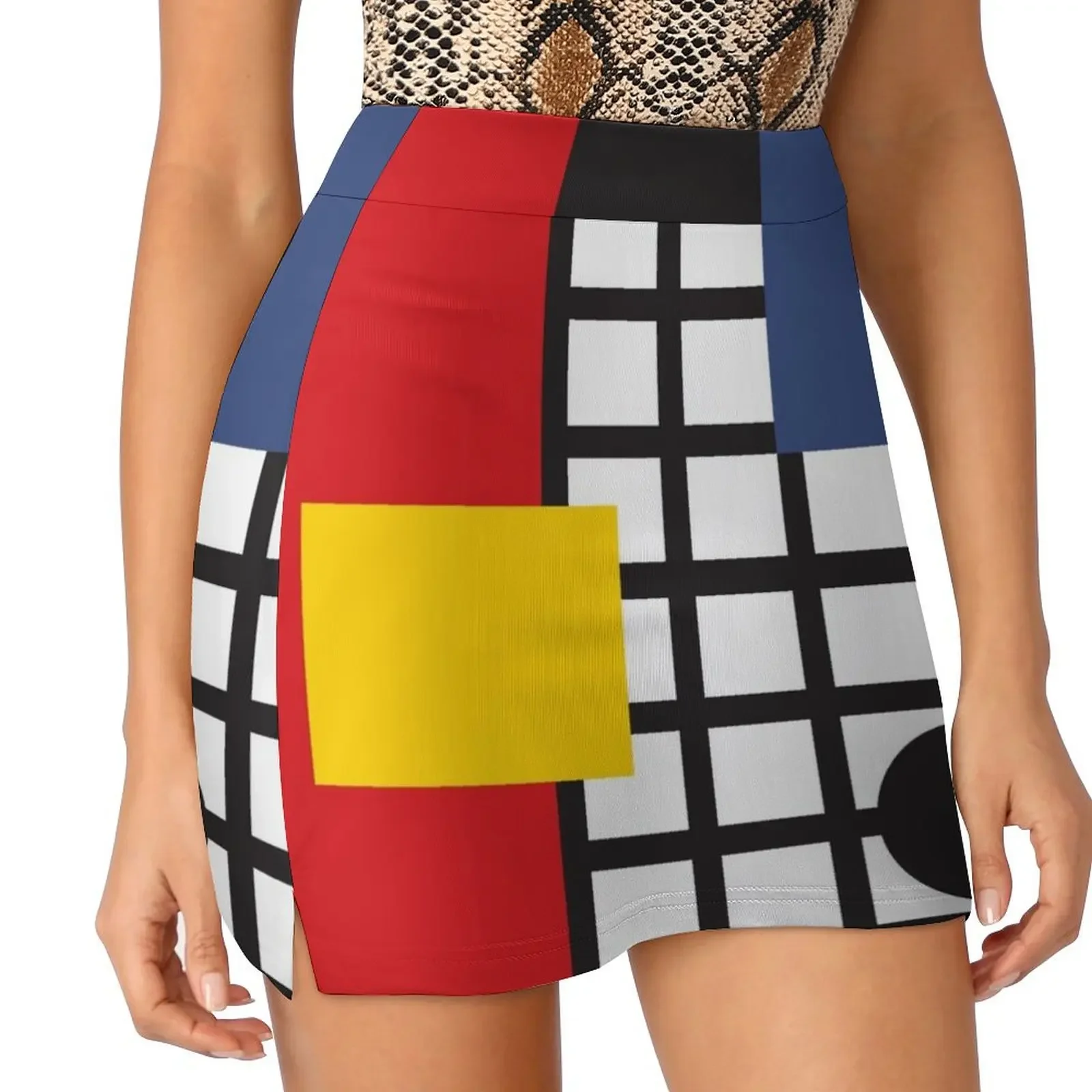 Mod Pod Primary Color Retro Savvy Design Mini Skirt mini skirt for women extreme mini dress