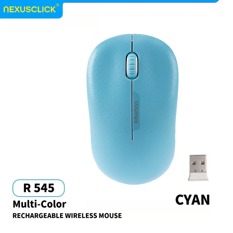 NexusClick Energy‑Saving 2.4G Silent Wireless Mouse,Ergonomic PC Mouse with USB Receiver,1600 DPI,5M Click Life for Home Office