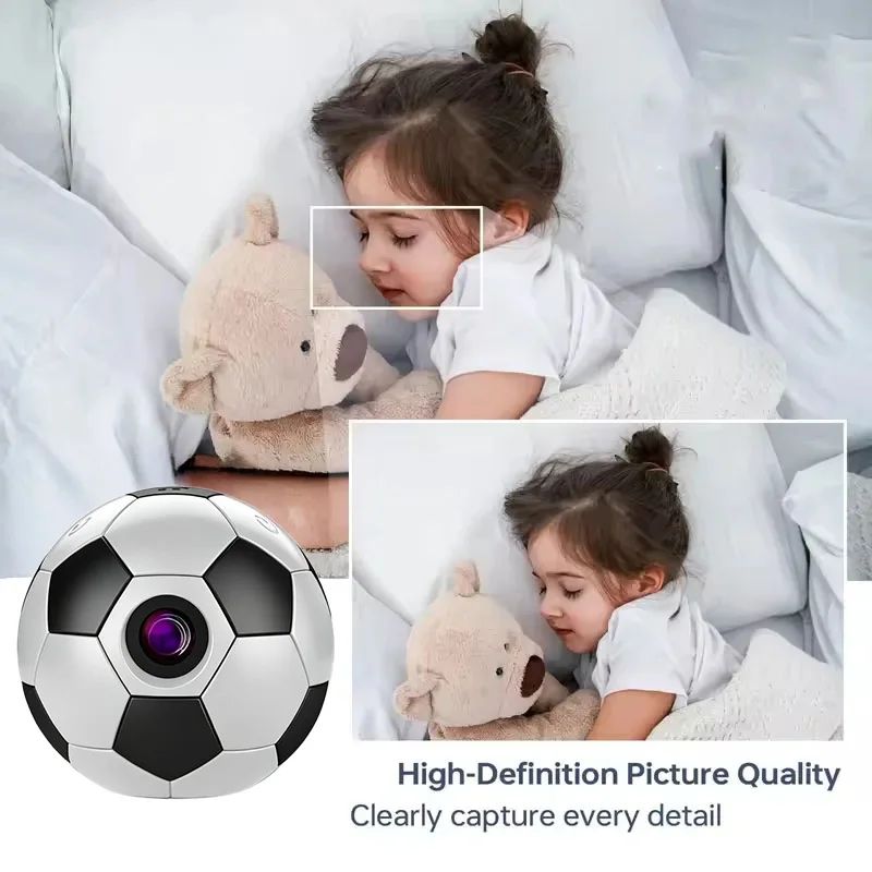 Football-style Mini Camera - Wireless Wifi High-definition Home Remote Portable Security Surveillance Camera NEW 2026