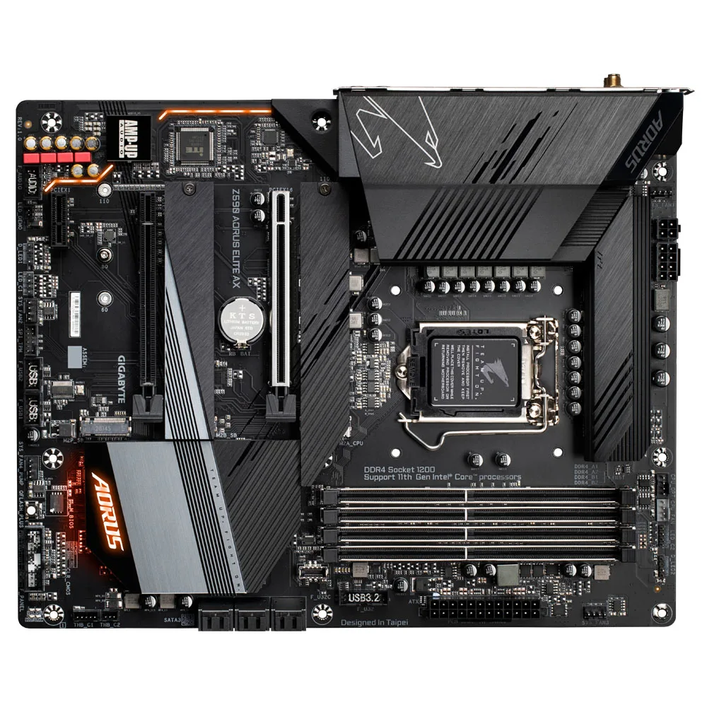 GIGABYTE Z590 AORUS ELITE AX LGA 1200 Intel Z590 ATX Motherboard DDR4 Triple M.2 PCIe 4.0 USB 3.2 Gen2X2 Type-C Intel WIFI 6