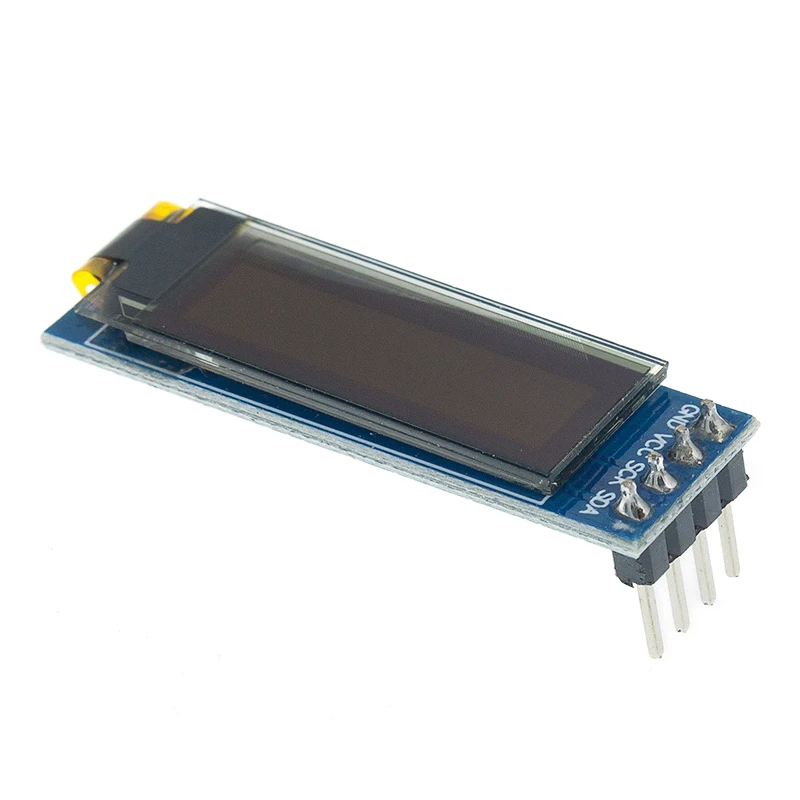 I2C OLED Display Module 0.91 Inch I2C SSD1306 OLED Display Module White / BLUE I2C OLED Screen Driver DC 3.3V~5V for Arduino