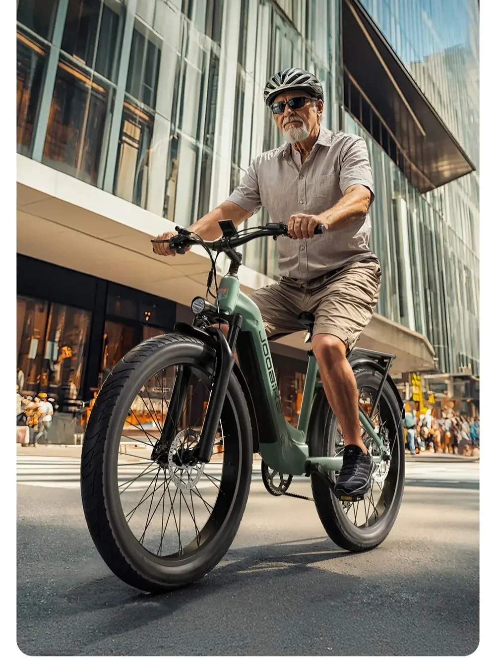 JOOBIKE JOO1 Elektrofahrrad für Erwachsene, Herren E-Mountainbike, 48V17.5AH Akku, 26 Zoll Reifen, All-Terrain E-Bike