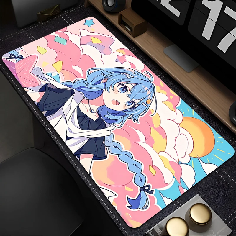 Anime Mouse Pad Mushoku Tensei kawaii Mousepad Large Extended Gaming Desk Mat Non Slip Game Pad Natural Rubber Computer MousePad
