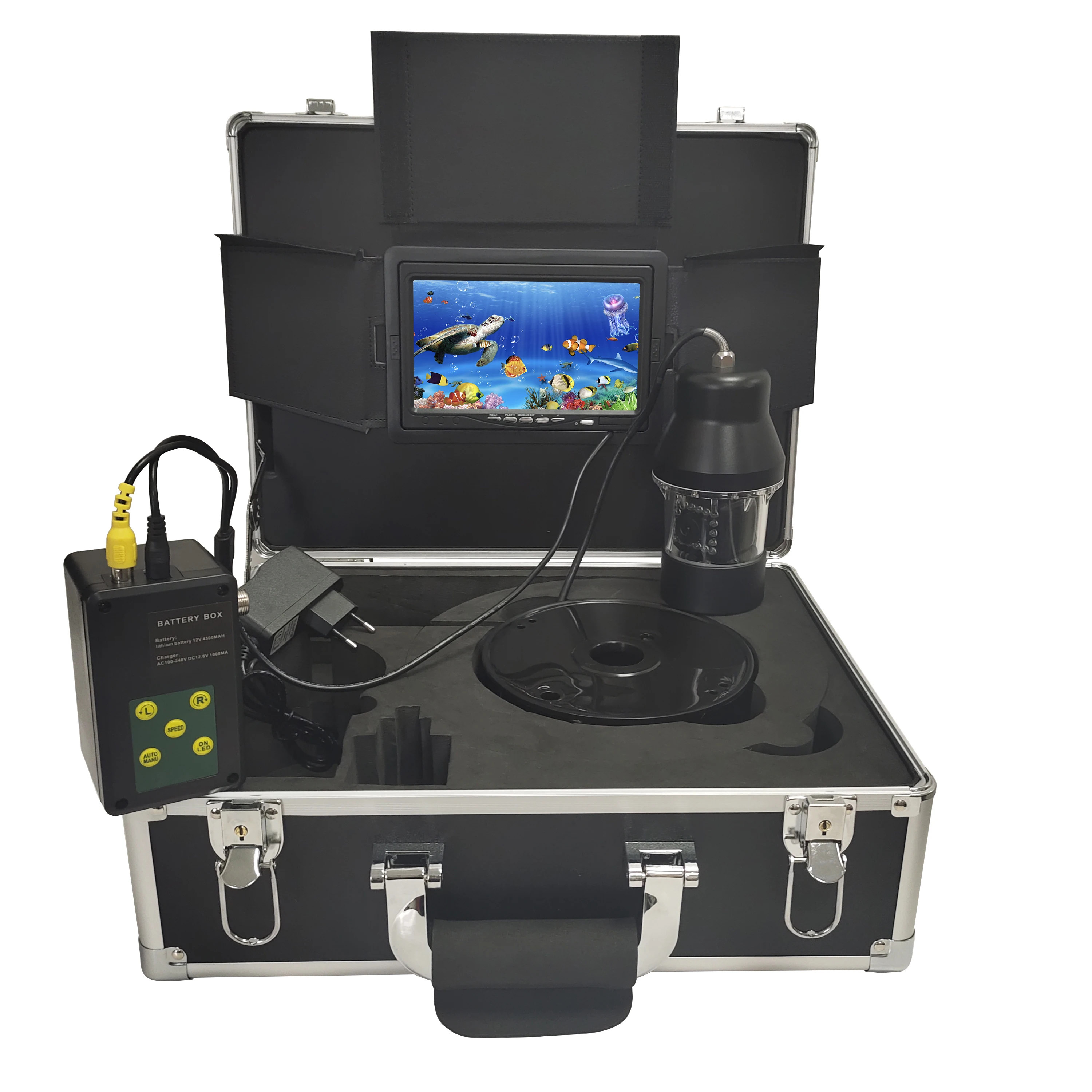 

7 Inch Visual Fish Finder Underwater HD 1000tvl Fishing Camera Monitor With DVR Detector Fishing 360 Rotary