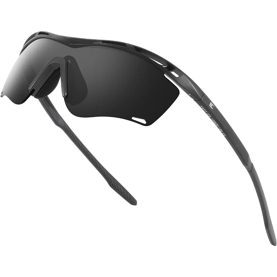 

BIRCEN Sports Sunglasses for Men Women: UV Protection Sun Glasses with Lightweight TR90 Frame Ideal for Running Cycling Fishing