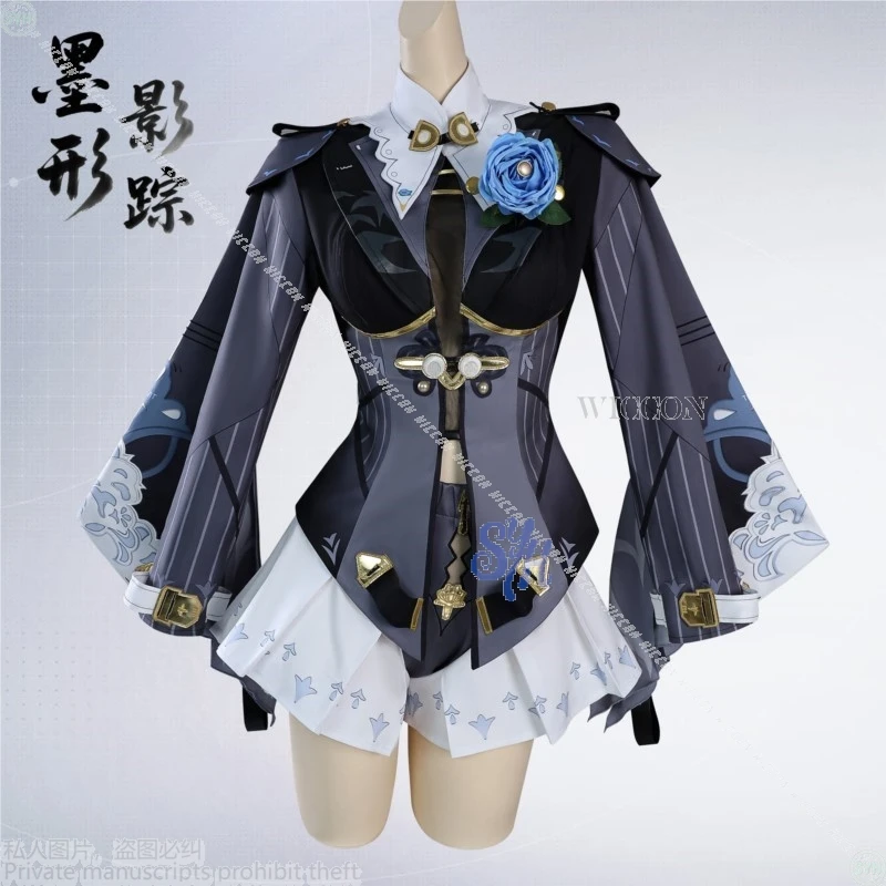 Moe Yixuan Аниме Костюм Косплей Игра Zenless Zone Zero Готическая Юбка Сексуальный Глубокий V Комбинезон Jirai Kei Лолита Хэллоуин Вечеринка Y2K