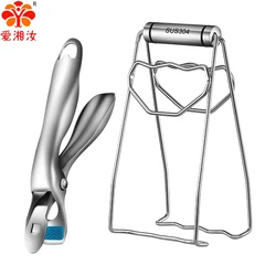 Aixiangru-Anti-Scald Bowl Clip,Hot Dish Clamp,Silicone Tongs,Household Hot Bowl Holder,Kitchen Accessories,Foldable Gadgets Tool