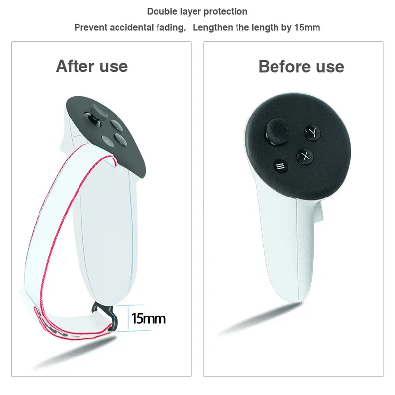 

Силикагель, ручка контроллера, чехол для Meta Quest 3, защитный чехол, ремешок для Oculus Quest 3 VR, аксессуары