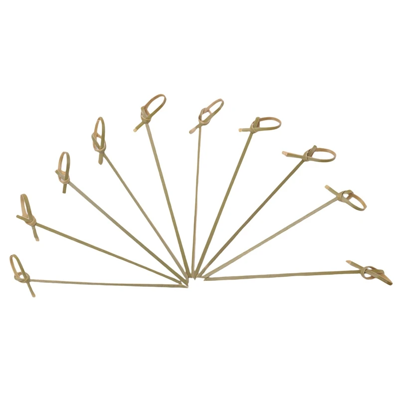 A25F-300 Knotted Bamboo Skewers Cocktail Sticks Party Tableware Cocktail Toothpicks