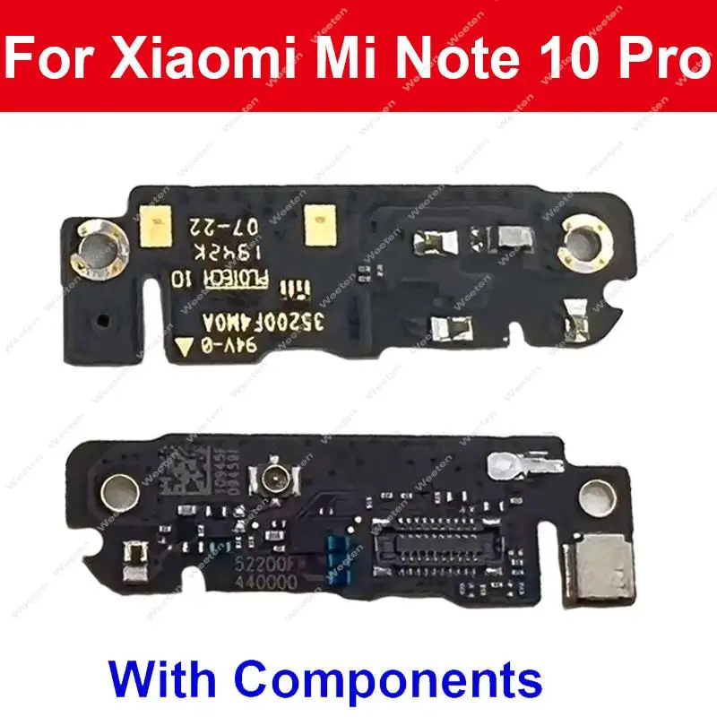 Microphone Mic Module Board For Xiaomi Mi CC9 Pro Note 10 Pro Mi Note 10 Lite Antenna Connect Signal Board Replacement Parts