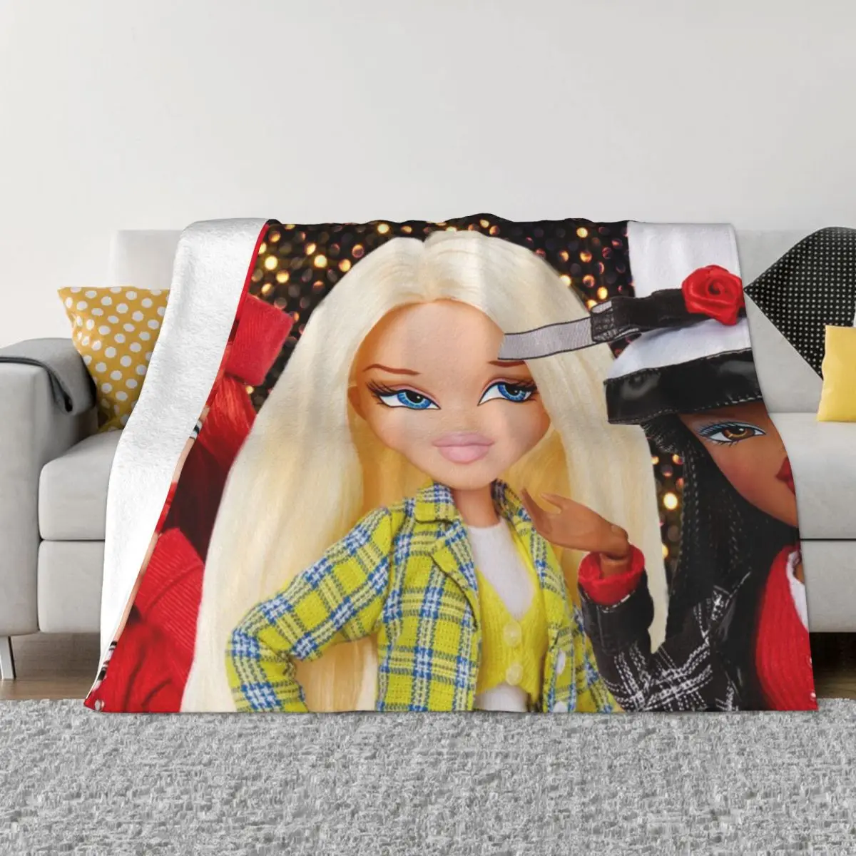 

Bratz 000337 Anime Knee Blanket birthday gift Sofa bed blanket Personalized blankets Throw Blanket