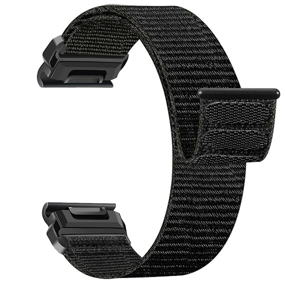 �y�Z�[�����zQuickFit 22mm 26mm �ґg�i�C�����X�g���b�v Garmin Forerunner 970 965 955 Solar/Fenix 8 Pro E 7 7X/Epix/Instinct 3 2X �E�H�b�`�o���h�p