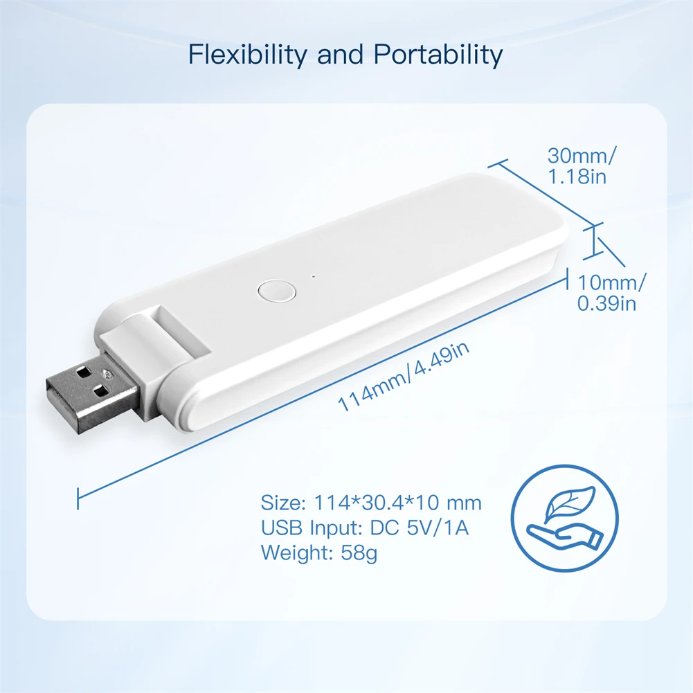 Moes-Passerelle multimode USB intelligente Tuya, Bluetooth, Zigequation, airies sans fil, Contrôle de la maison intelligente, Compatible avec Alexa