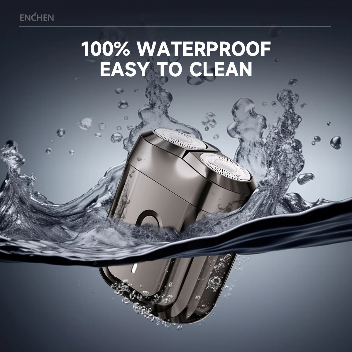 ENCHEN 미니 6 전기 면도기(양방향 플렉스 헤드 포함) Type-C 충전 100% 방수 마그네틱 커터 헤드 청소가 용이함