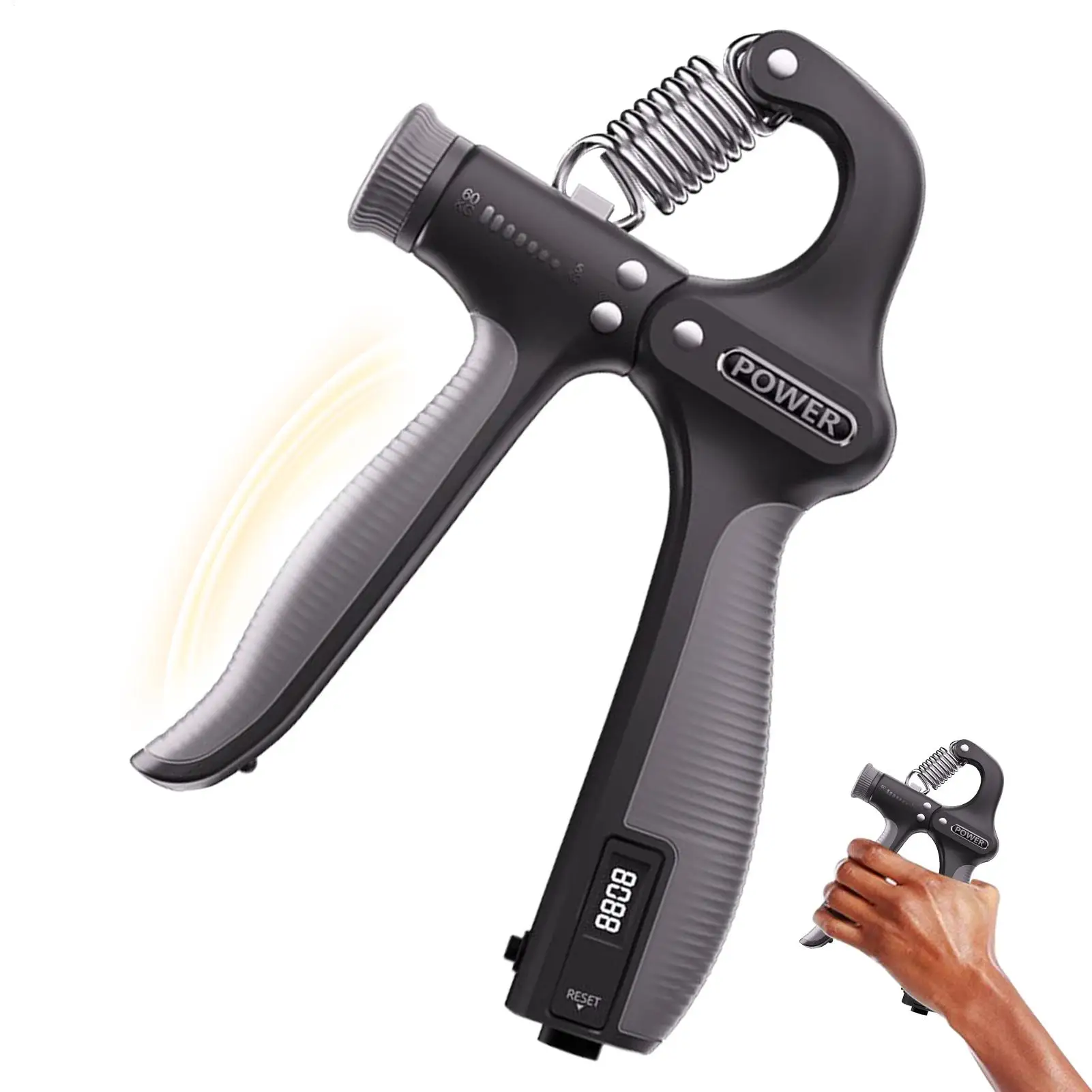 

Grip Strength Trainer Wrist Strengthener Forearm Gripper Hand Workout Squeezer Hand Grip Exerciser Hand Strengthening Devices