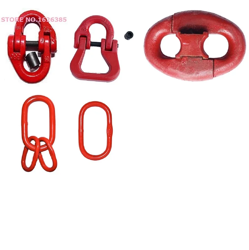 

4,7T-12,5T G80 главная звено, подъемное такелажное оборудование промышленного класса, разъем цепного звена из кованой легированной стали, лебедка с подъемным краном