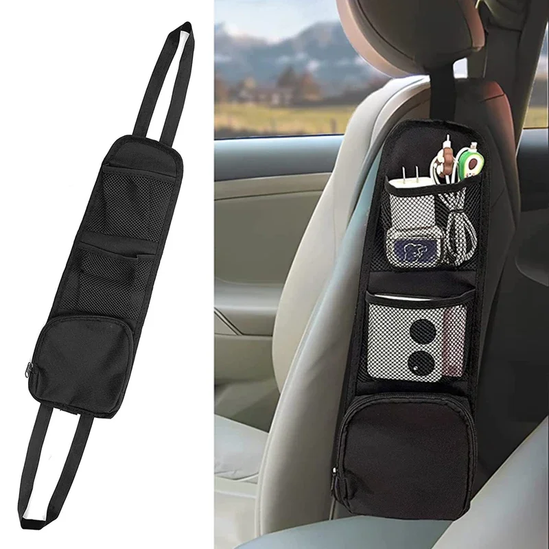 

Car Seat Side Organizer Multifunctional Zipper Storage Bag Multi-Pocket Drink Holder Mesh Pocket Car Styling Phone Holder