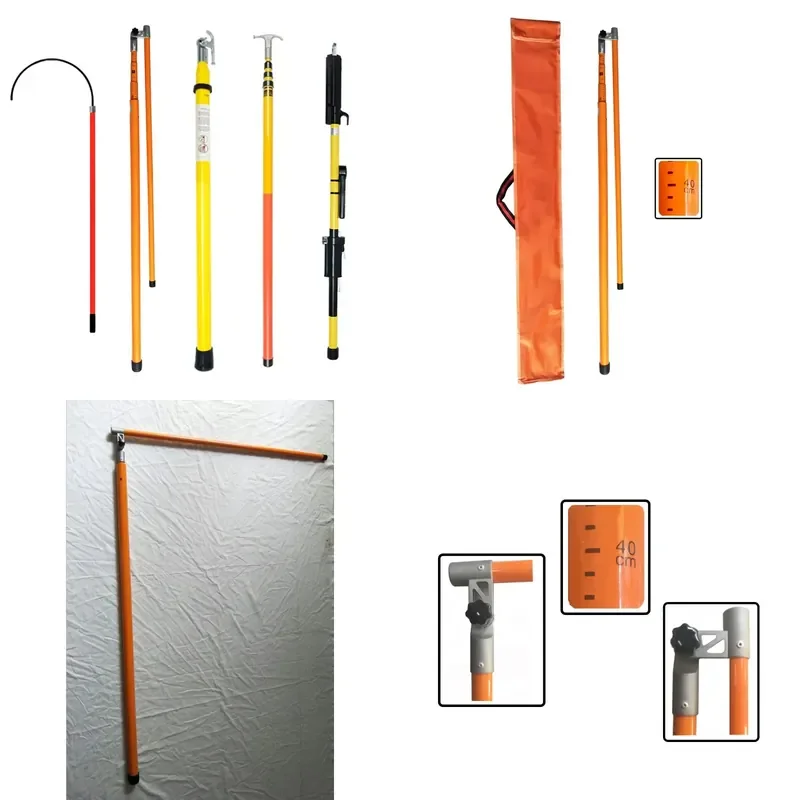 New Runze Light Weight Fiberglass Telescoping Height Measuring Stick Dielectric Properties ISO9001 Certified Chinese Country