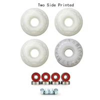 4Pcs Skateboard Wheels With bearing complete PU Skateboard Parts 52mm*30mm Wheels 95A skateboard for riding 3