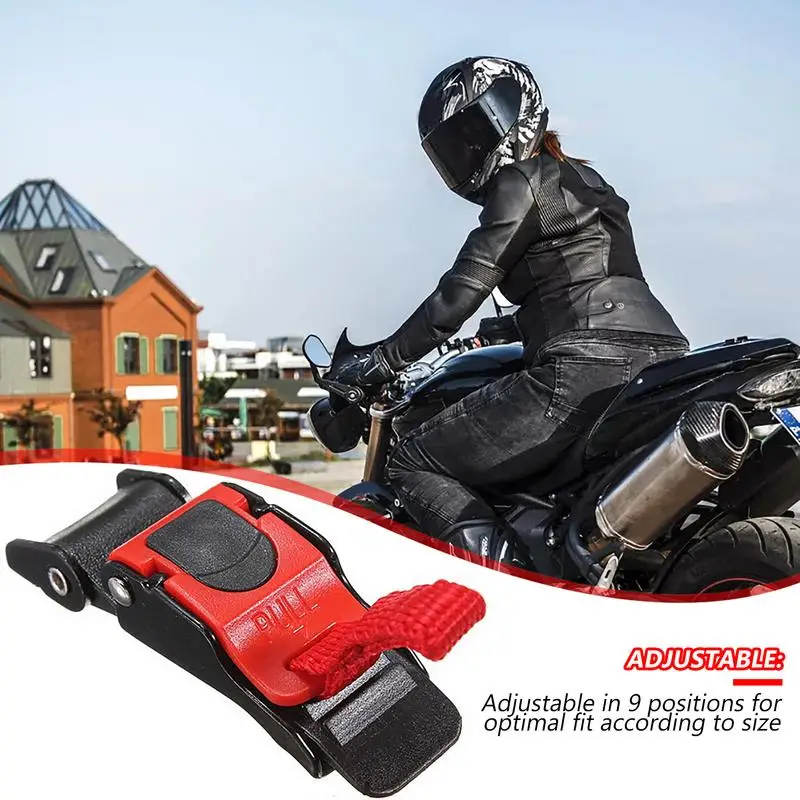 1PC Motorcycle Helmet Speed Clip Chin Strap Quick Release Pull Buckle Black Red Motorcycle Helmet 9 Gear Quick Release Buckle